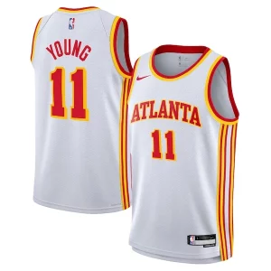 Sofisticato Accattivante Classico Trae Young Atlanta Hawks Nike Youth Swingman Jersey Association Edition White
