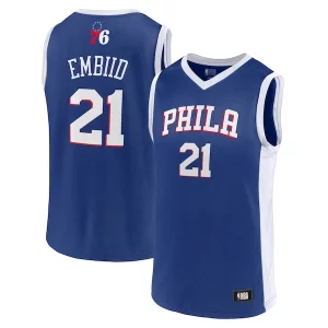 Gorgeous Men's Joel Embiid Royal Philadelphia 76ers Player Jersey