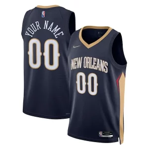 Eccezionale New Orleans Pelicans Nike 2021/22 Diamond Swingman Custom Jersey Icon Edition Navy