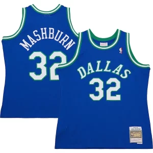 Eccezionale Jamal Mashburn Dallas Mavericks 2001/02 Hardwood Classics Swingman Jersey Blue