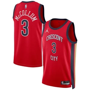 Splendido CJ McCollum New Orleans Pelicans Jordan Brand Unisex Swingman Jersey Statement Edition Red