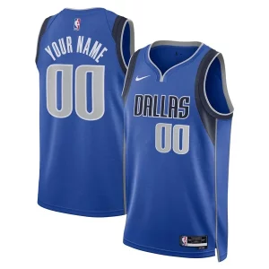Accattivante Dallas Mavericks Nike Unisex Swingman Custom Jersey Blue Icon Edition