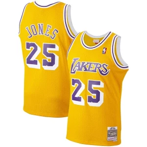 Eccezionale Carino Ed Jones Los Angeles Lakers 1994/95 Hardwood Classics Swingman Jersey Gold