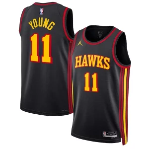 Versatile Trae Young Atlanta Hawks Jordan Brand Unisex Swingman Jersey Statement Edition Black