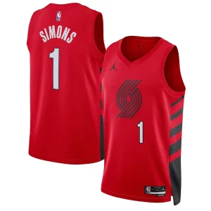 Versatile Anfernee Simons Portland Trail Blazers Jordan Brand Unisex Swingman Jersey Statement Edition Red