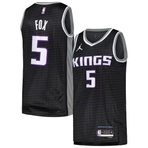 Moderno De'Aaron Fox Sacramento Kings Jordan Brand Swingman Player Jersey Statement Edition Black