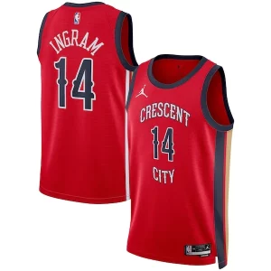 Sofisticato Fascinante Brandon Ingram New Orleans Pelicans Jordan Brand Unisex Swingman Jersey Statement Edition Red