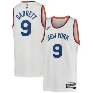 Accattivante RJ Barrett New York Knicks Nike Youth 2021/22 Swingman Player Jersey Classic Edition White