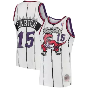 Delizioso Vince Carter Toronto Raptors 1998/99 Hardwood Classics Swingman Jersey White/Purple