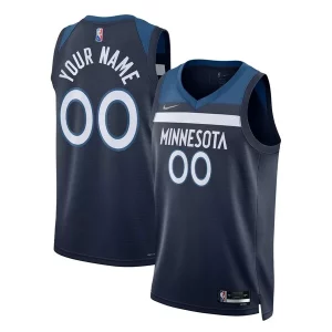 Pratico Duraturo Accattivante Minnesota Timberwolves Nike 2021/22 Diamond Swingman Custom Jersey Icon Edition Navy
