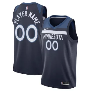 Lussuoso Eccezionale Gorgeous Minnesota Timberwolves Nike Swingman Custom Jersey Navy Icon Edition