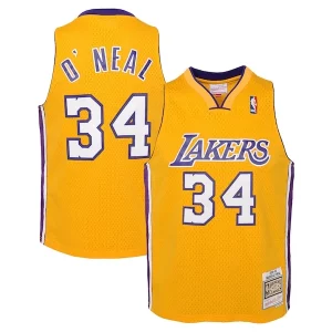 Incantevole Carino Comodo Shaquille O'Neal Los Angeles Lakers Youth 1999/00 Hardwood Classics Swingman Jersey Gold