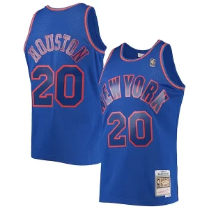 Cool Meraviglioso Incantevole Allan Houston New York Knicks 1996/97 Throwback Dark Swingman Jersey Blue