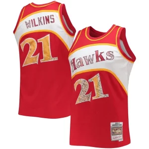 Incantevole Comodo Dominique Wilkins Atlanta Hawks 1986/87 Hardwood Classics NBA 75th Anniversary Diamond Swingman Jersey Red