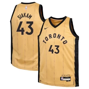 Delizioso Magnifico Pascal Siakam Toronto Raptors Nike Youth Swingman Replica Jersey City Edition Gold