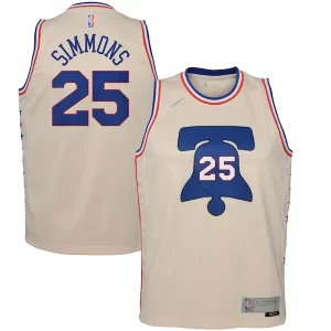 Versatile Robusto Ben Simmons Philadelphia 76ers Nike Youth 2020/21 Swingman Player Jersey Cream Earned Edition