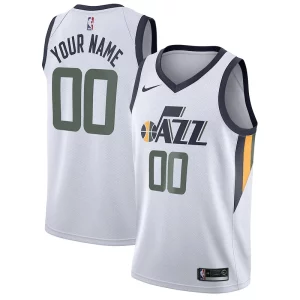 Attraente Utah Jazz Nike Swingman Custom Jersey Association Edition White