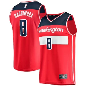 Elegante Cool Pratico Rui Hachimura Washington Wizards Replica Fast Break Jersey Red Icon Edition
