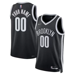 Robusto Brooklyn Nets Nike 2021/22 Diamond Swingman Custom Jersey Icon Edition Black