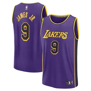 Splendido Pratico Bronny James Los Angeles Lakers Fast Break Replica Player Jersey Statement Edition Purple