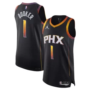 Trendy Elegante Comodo Devin Booker Phoenix Suns Jordan Brand Authentic Player Jersey Statement Edition Black