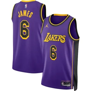 Elegante Classico Fascinante LeBron James Los Angeles Lakers Jordan Brand Unisex Swingman Jersey Statement Edition Purple