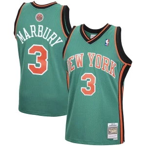 Moderno Stephon Marbury New York Knicks 2001/02 Hardwood Classics Swingman Jersey Green