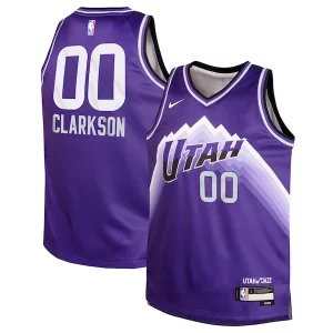 Carino Moderno Jordan Clarkson Utah Jazz Nike Youth Swingman Replica Jersey City Edition Purple