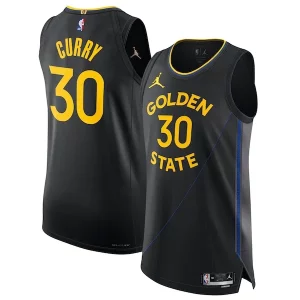 Trendy Cool Incantevole Stephen Curry Golden State Warriors Jordan Brand 2024/25 Authentic Jersey Statement Edition Black