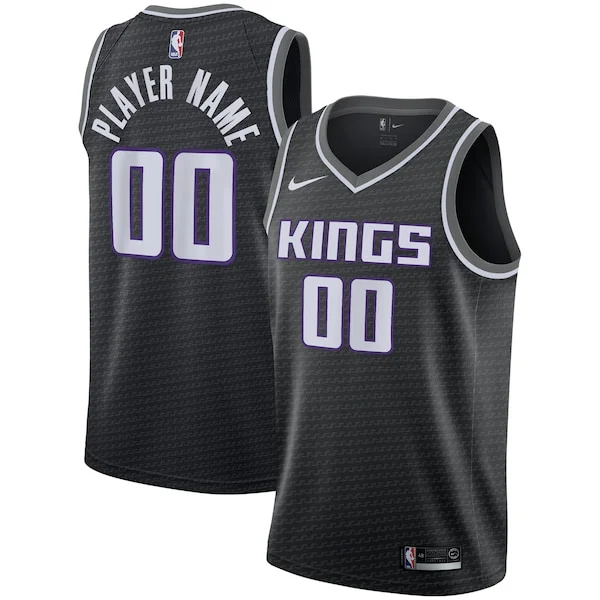Carino Sacramento Kings Nike Swingman Custom Jersey Black Statement Edition