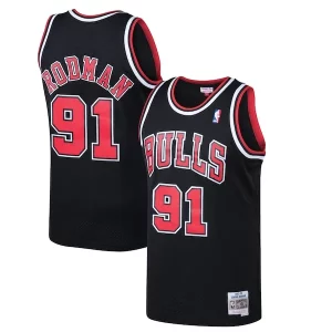 Classico Prestigioso Lussuoso Dennis Rodman Chicago Bulls 1997/98 Hardwood Classics Swingman Jersey Black