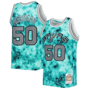 Magnifico Fascinante David Robinson San Antonio Spurs 1998/99 Galaxy Swingman Jersey Teal