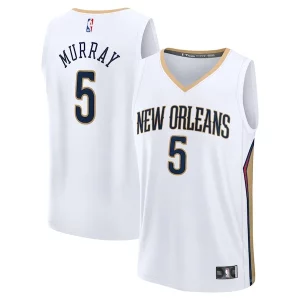 Elegante Dejounte Murray New Orleans Pelicans Fast Break Replica Player Jersey Association Edition White