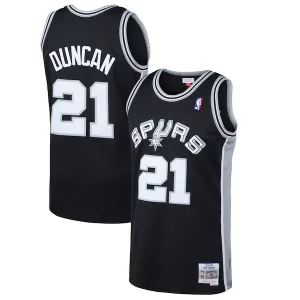 Trendy Delizioso Ottimo Tim Duncan San Antonio Spurs 1998/99 Hardwood Classics Swingman Jersey Black