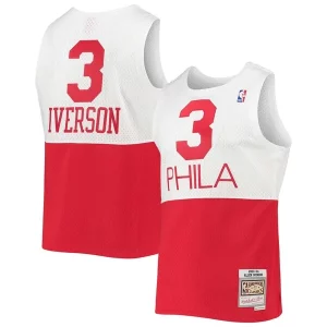 Moderno Allen Iverson Philadelphia 76ers 2003/2004 Hardwood Classics Swingman Jersey White/Red
