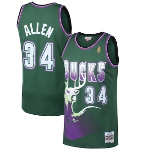Splendido Gorgeous Magnifico Ray Allen Milwaukee Bucks 1996/97 Hardwood Classics Swingman Jersey Kelly Green