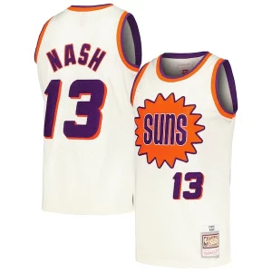 Comodo Eccezionale Sofisticato Steve Nash Phoenix Suns Chainstitch Swingman Jersey Cream