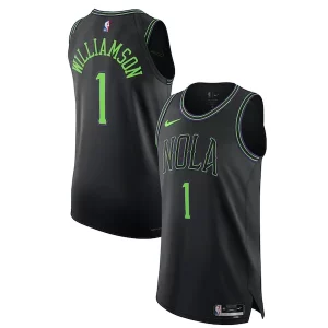 Ottimo Resistente Nike Zion Williamson New Orleans Pelicans Authentic Jersey City Edition Black