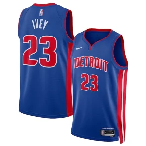 Elegante Jaden Ivey Detroit Pistons Nike Unisex 2022 NBA Draft First Round Pick Swingman Jersey Icon Edition Blue