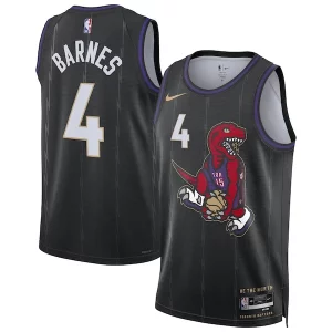 Classico Scottie Barnes Toronto Raptors Nike Unisex 2024/25 Swingman Player Jersey City Edition Black