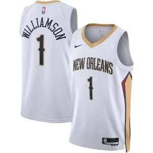 Resistente Eccezionale Zion Williamson New Orleans Pelicans Nike Unisex Swingman Jersey Association Edition White/Navy