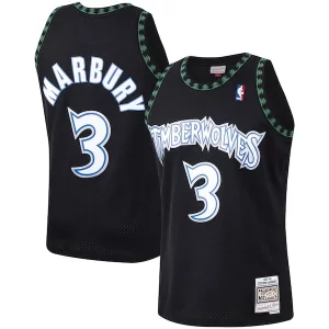 Magnifico Fascinante Ottimo Stephon Marbury Minnesota Timberwolves 1997/98 Hardwood Classics Swingman Jersey Black