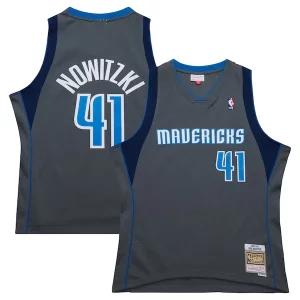 Elegante Eccezionale Dirk Nowitzki Dallas Mavericks 2003/04 Hardwood Classics Swingman Jersey Gray