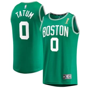 Elegante Jayson Tatum Boston Celtics 2024 NBA Finals Champions Fast Break Replica Player Jersey Kelly Green Icon Edition