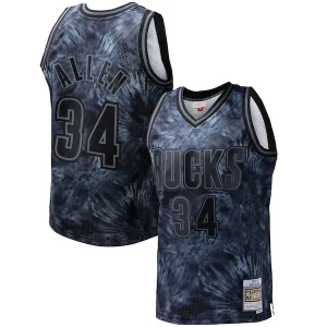 Prestigioso Ray Allen Milwaukee Bucks Hardwood Classics 1996/97 Tie Dye Swingman Jersey Black