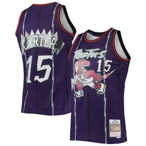 Raffinato Fantastico Vince Carter Toronto Raptors 1998/99 Hardwood Classics NBA 75th Anniversary Diamond Swingman Jersey Purple
