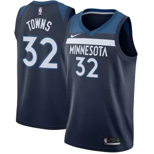 Sofisticato Karl Anthony Towns Minnesota Timberwolves Nike Swingman Jersey Navy Icon Edition