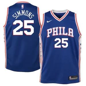 Gorgeous Ben Simmons Philadelphia 76ers Nike Youth Swingman Jersey Royal Icon Edition/White