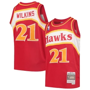 Incantevole Raffinato Cool Dominique Wilkins Atlanta Hawks Youth 1986/87 Hardwood Classics Swingman Throwback Jersey Red