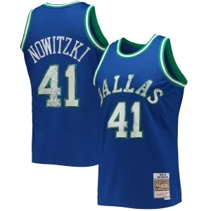 Prestigioso Splendido Comodo Dirk Nowitzki Dallas Mavericks 1998/99 Hardwood Classics NBA 75th Anniversary Diamond Swingman Jersey Blue